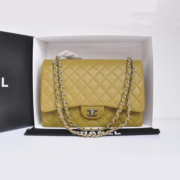 Chanel Original Leather Jumbo Flap Bag A47600 Beige