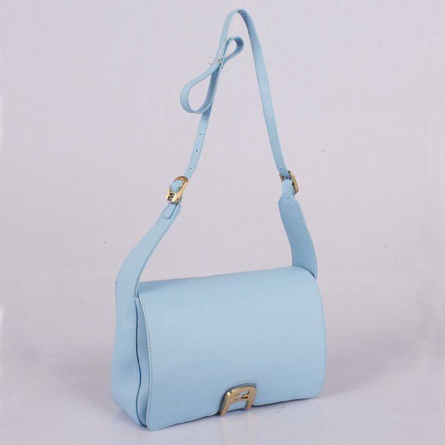 2012 new fendi handbags FD2328 one shoulder messenger bag light blue