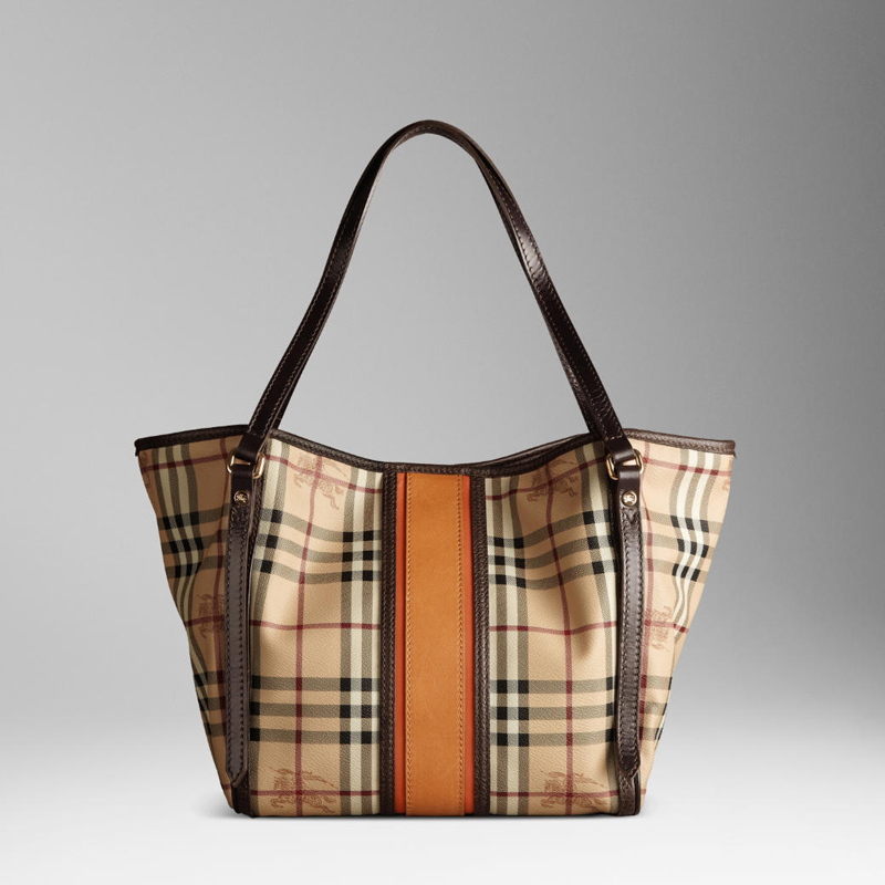 SMALL CANVAS CHECK TOTE