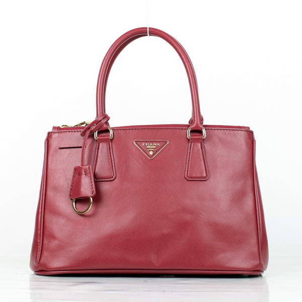 Prada Saffiano Calf Leather Totes BN1801 Red