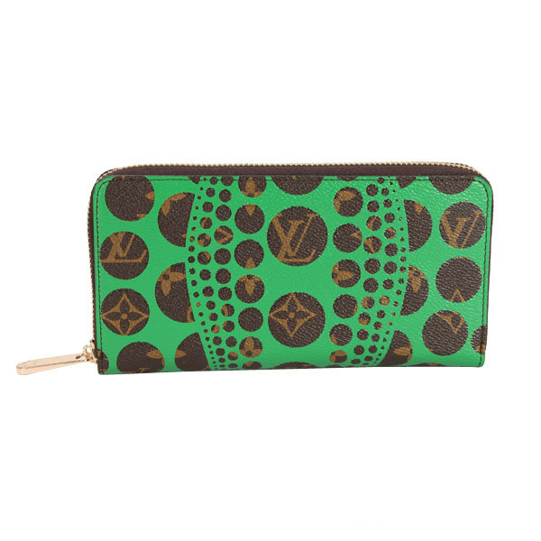 Louis Vuitton Yayoi Kusama Zippy Wallet M60451 Green