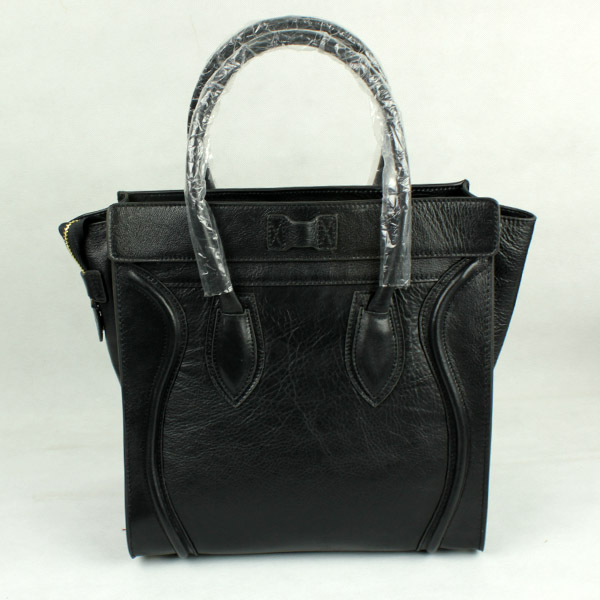 Celine Luggage Medium Handbags Black