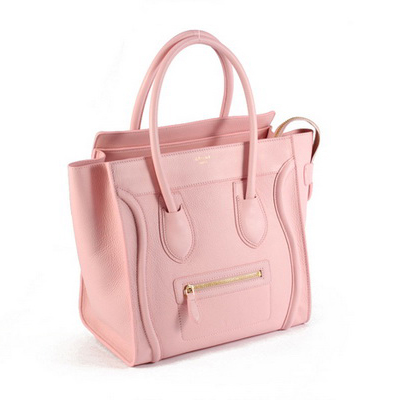 Celine Luggage Medium Handbags Pink