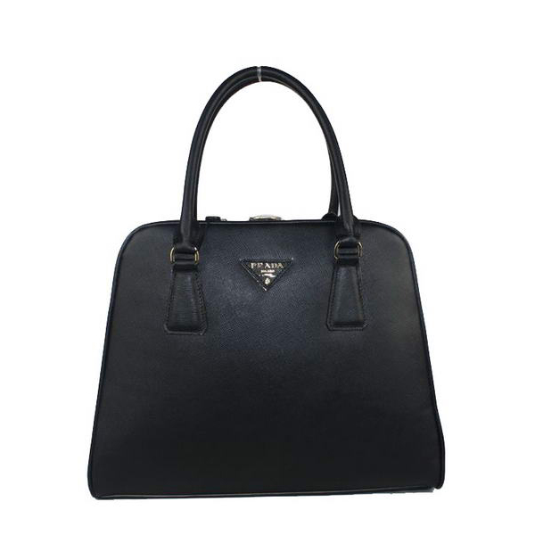 Prada Saffiano Leather Medium Tote Bag BL5018 Black