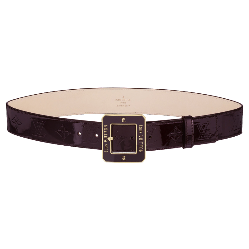 OCTOGONE MONOGRAM VERNIS BELT 40 MM