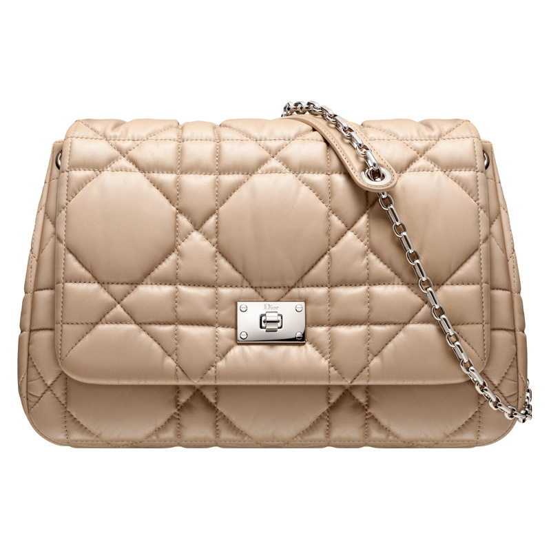 Light beige leather 'Dior Milly La Foret' bag