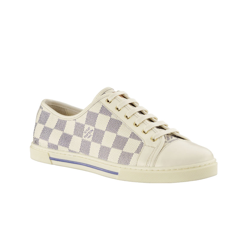 PUNCHY SNEAKER IN DAMIER AZUR