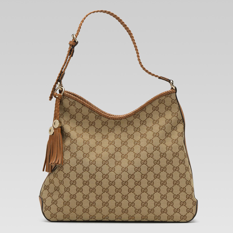 'marrakech' medium hobo with woven leather trim an