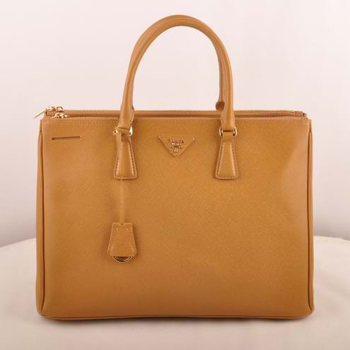 Prada Maxi Saffiano Leather Tote Bag Apricot