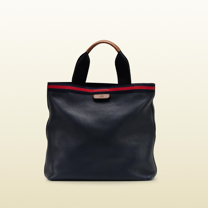 gucci signature web tote with laptop compartment