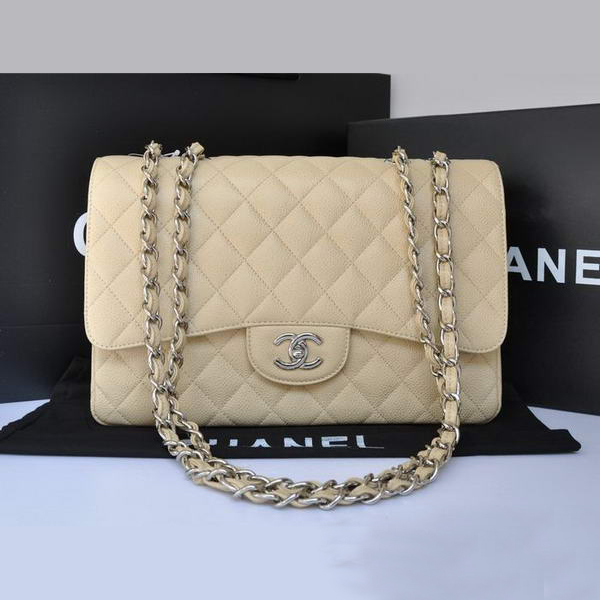 Chanel Original Caviar Leather Flap Bag A28600 Apricot