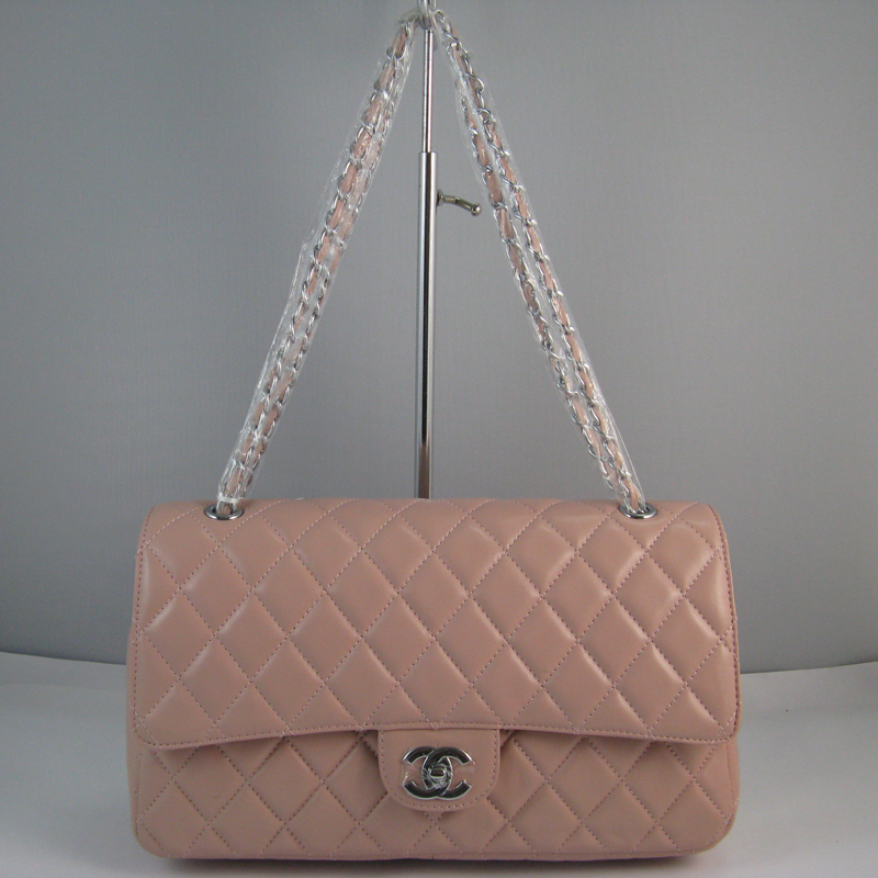 Chanel Pink color with Silver chain