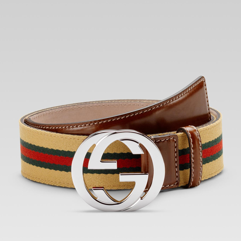 belt with interlocking G buckle