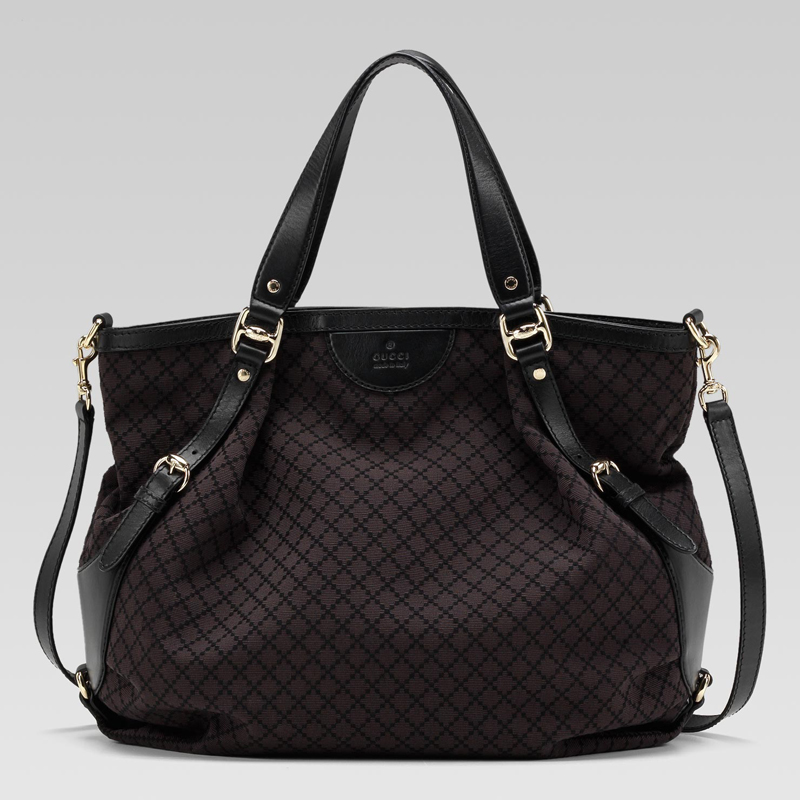 'bridle' large tote with embossed gucci logo and h