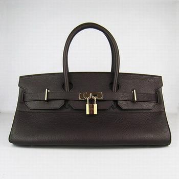 Hermes 42CM Dark Coffee(gold)