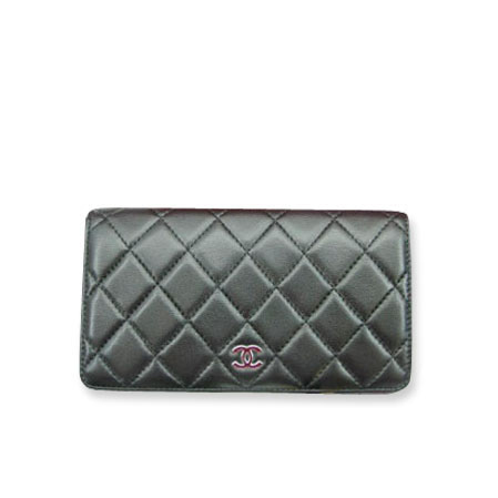 CHANEL Long Leather Wallet