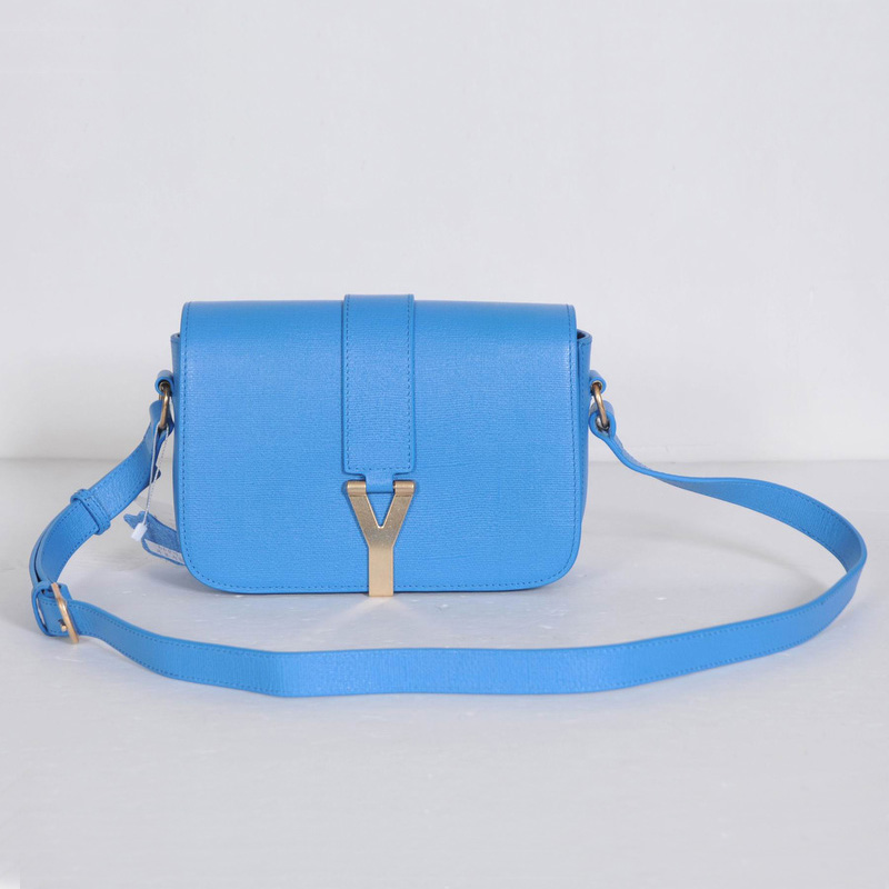 Yves Saint Laurent Large Chyc Shoulder Bag Blue 66011