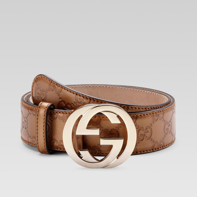 belt with interlocking G buckle