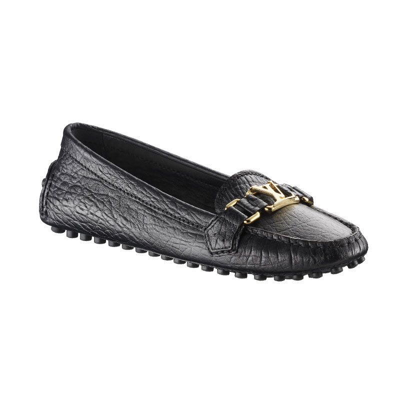 OXFORD LOAFER IN GRAINED CALF LEATHER