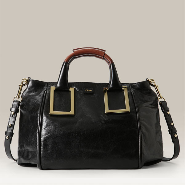 Chloe 'Ethel' Lambskin & Goatskin Leather Top Handle Satchel