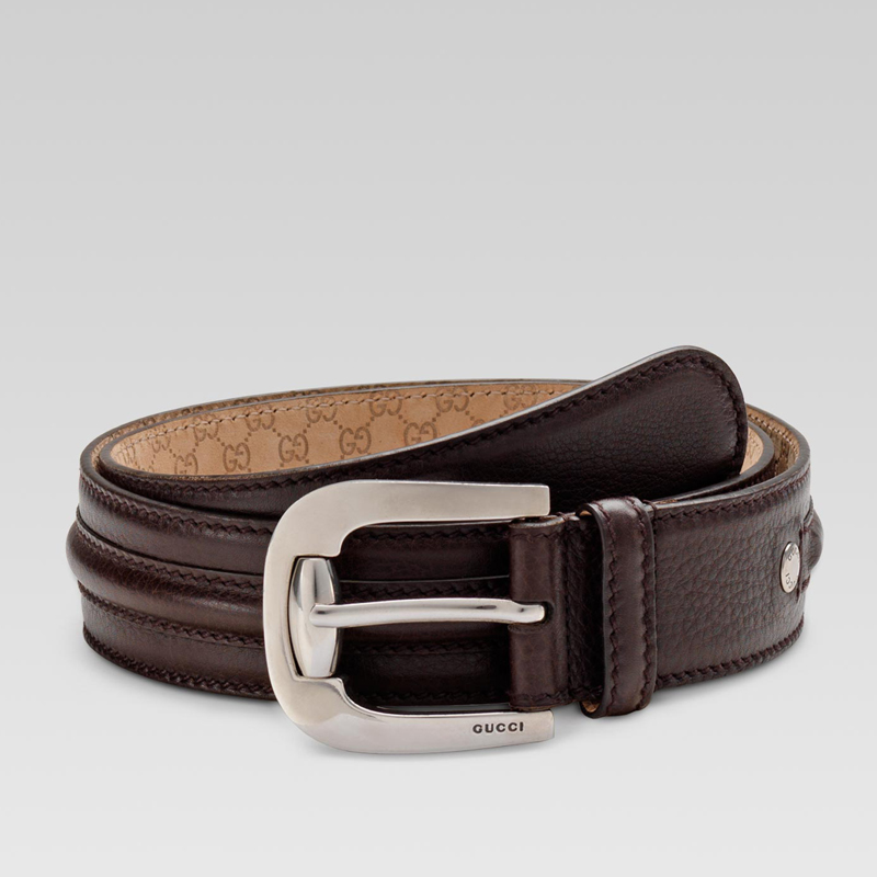 belt with horsebit ring buckle