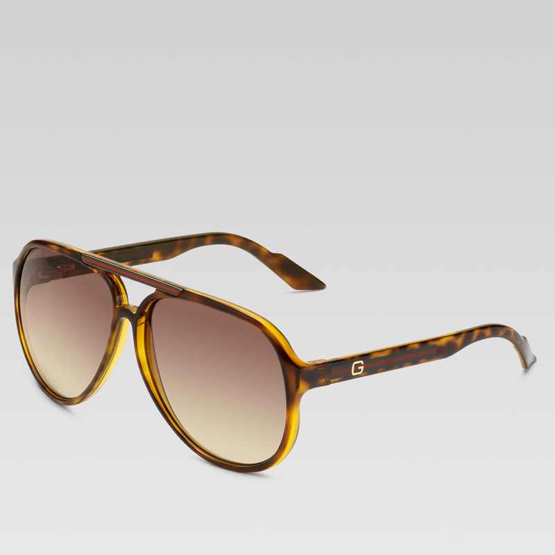 medium aviator sunglasses with G detail and signat