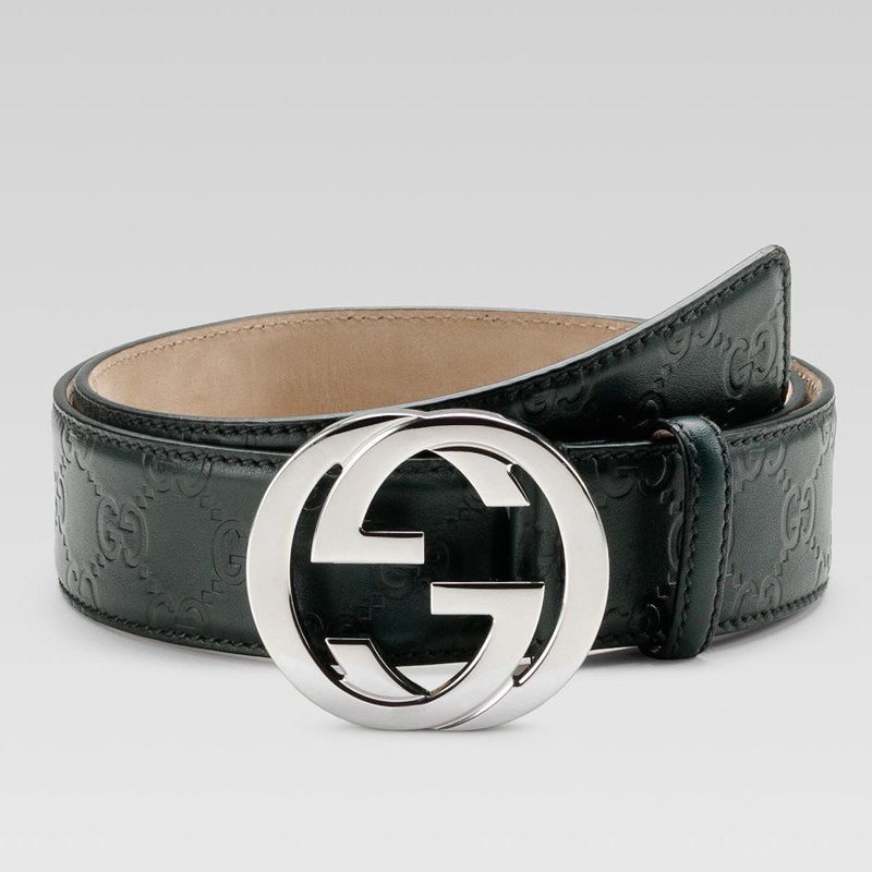 belt with interlocking G buckle