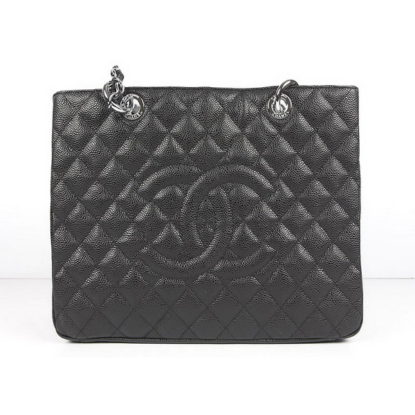 Chanel Black Caviar Leather Handbags with Silver Hardware 50995