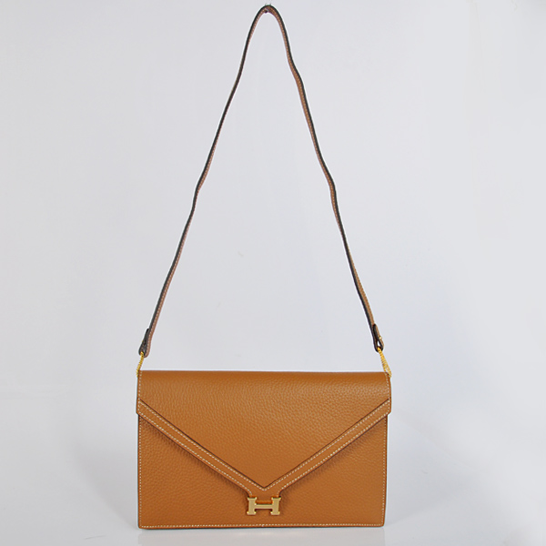 Hermes Liddy Bag clemence leather in Camel with Gold hardware