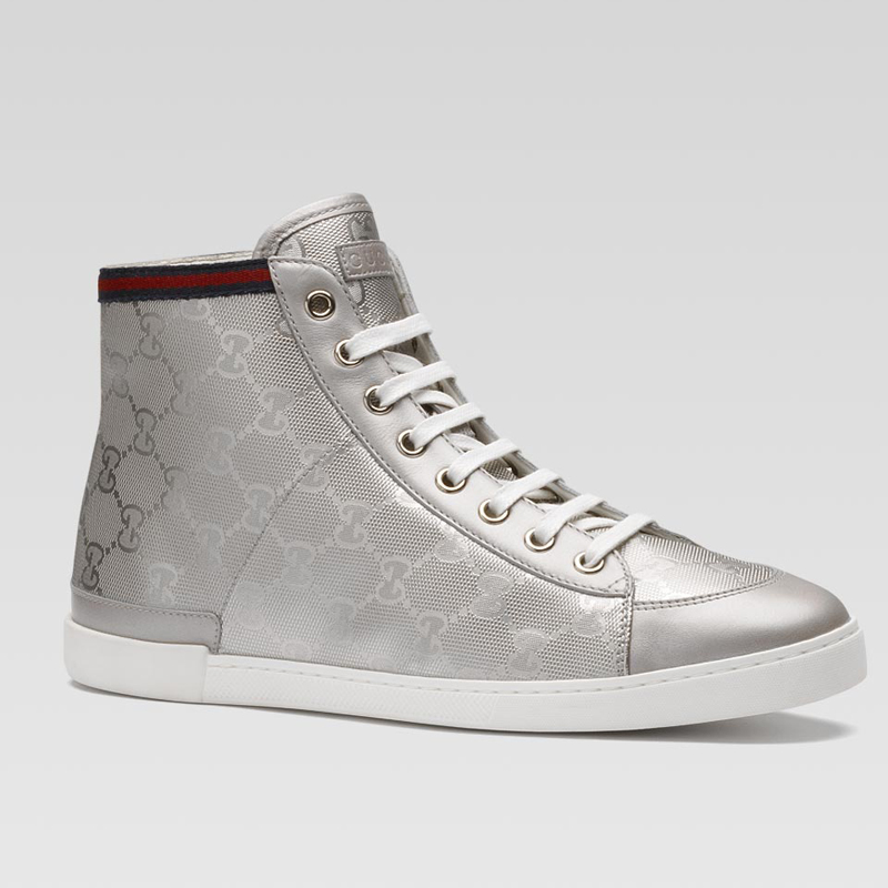 'barcelona high' lace-up hi-top sneakers with sign