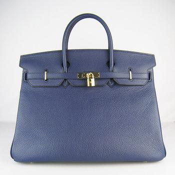 Hermes 40CM Dark Blue (gold)