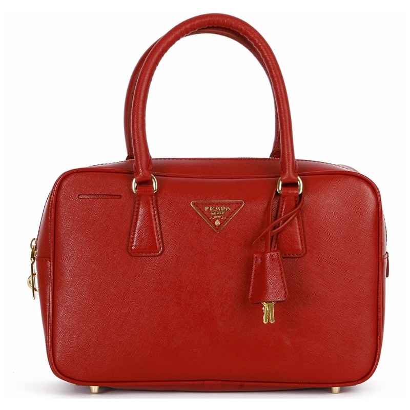 Prada Small Saffiano Doctor Bag BL0095 - Red