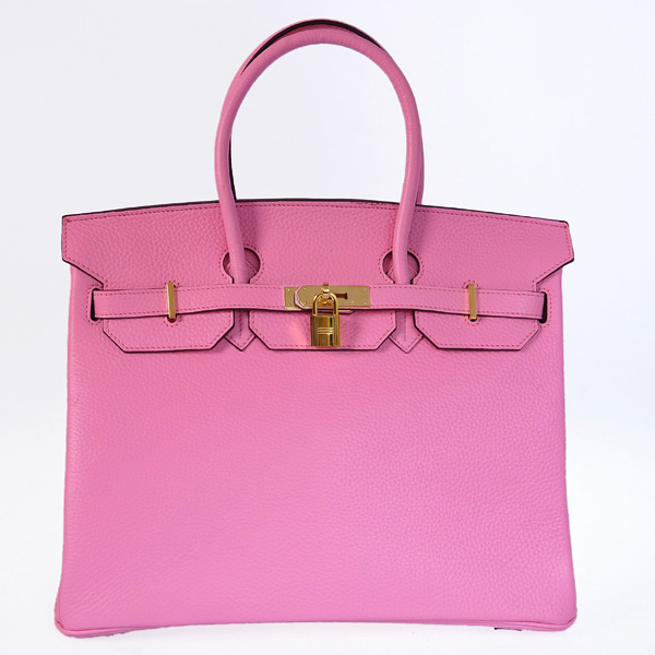 Hermes Birkin 35CM clemence leather in Cherry Pink with Gold hardware