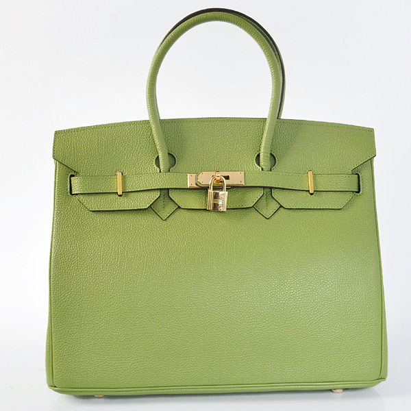 Hermes Birkin togo leather 35CM Green togo(Gold)