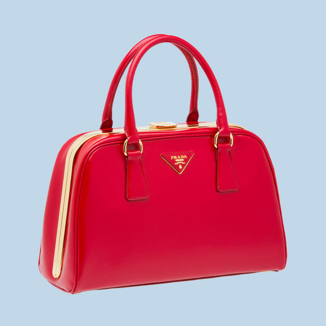 Hot Sell Prada Saffiano Leather Tote Bag BL0809 Red