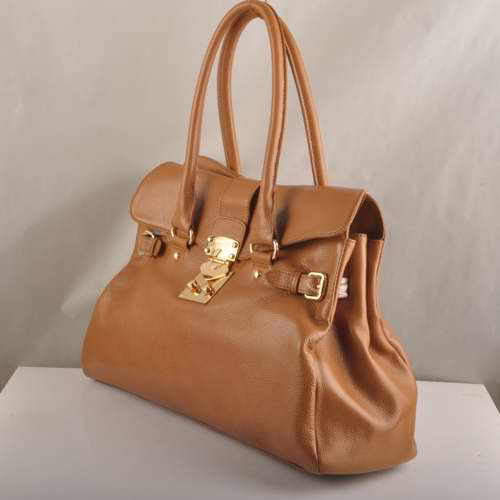 Miu Miu Calf Leather Tote Bags 90331 Wheat