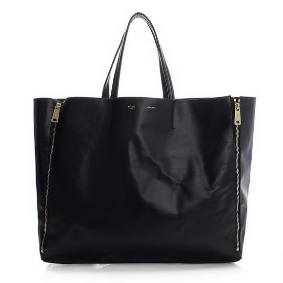 Celine Cabas Jumbo Shopping Bags in Black