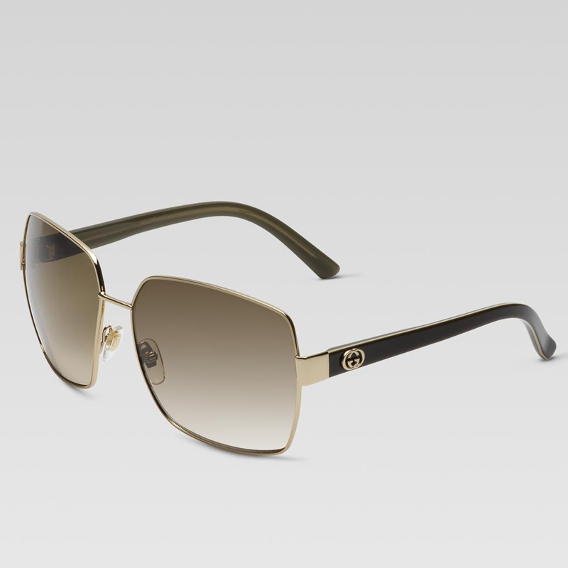 medium square sunglasses with interlocking G detai