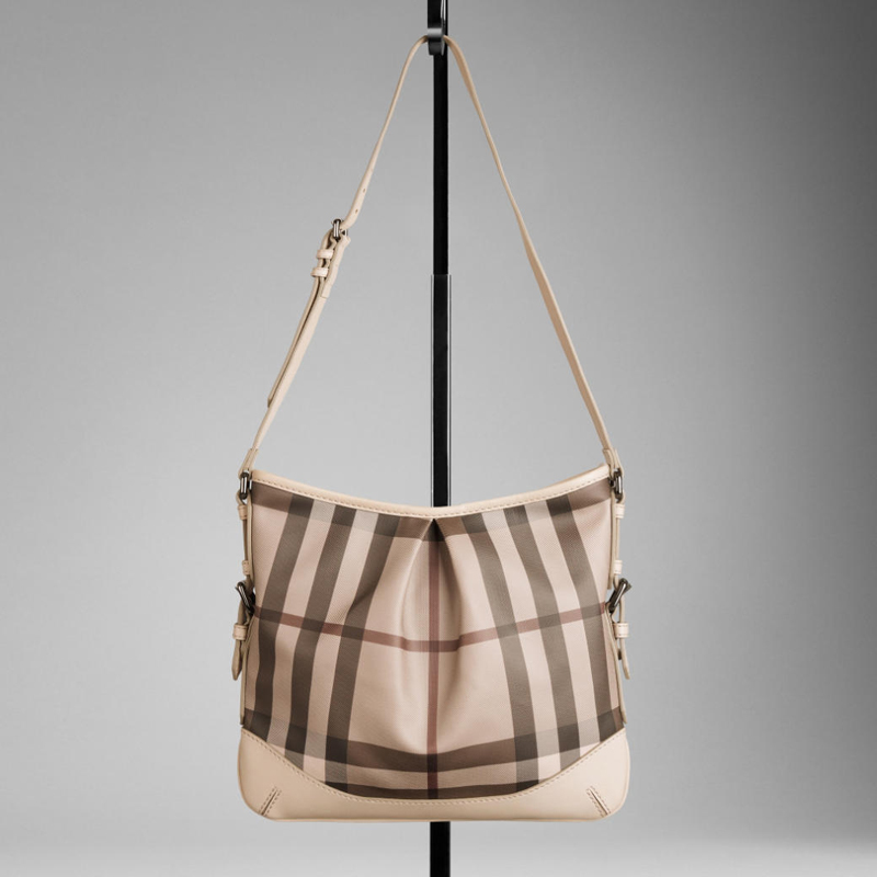 MEDIUM SMOKED CHECK CROSSBODY BAG