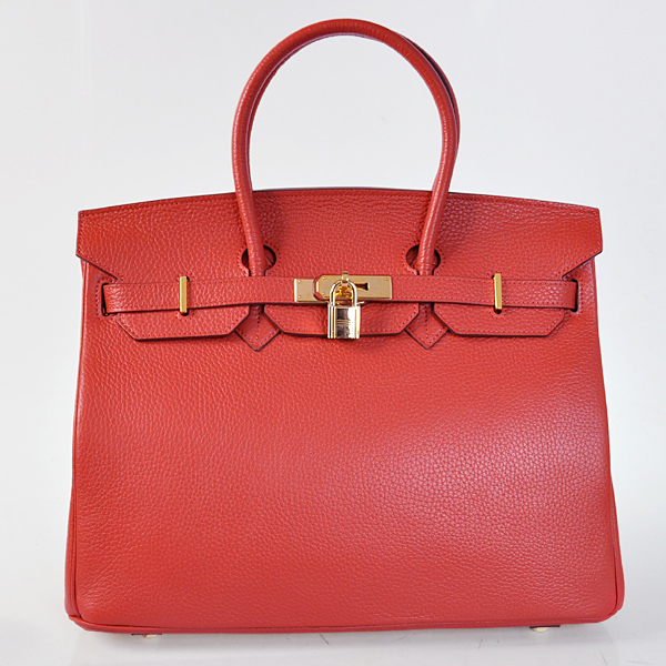 Hermes Birkin 35CM Flame clemence leather(Gold)