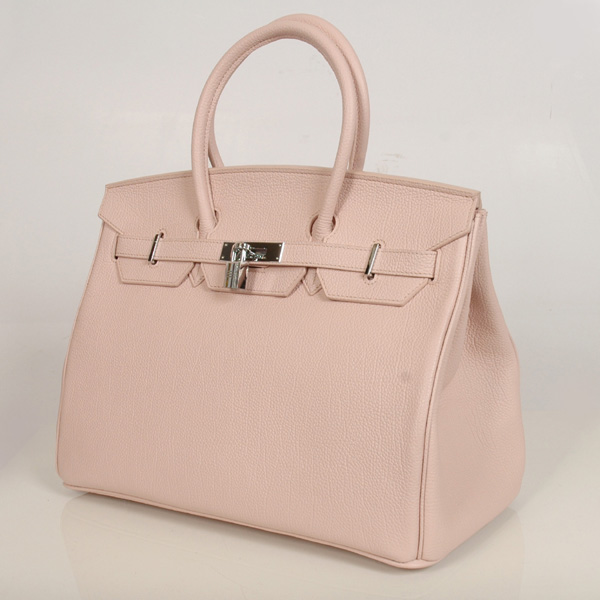 Hermes Birkin togo leather 35CM Pink togo(Silver)