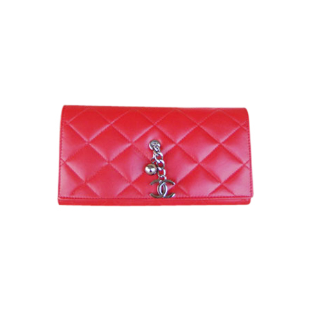 CHANEL Leather Long Wallet