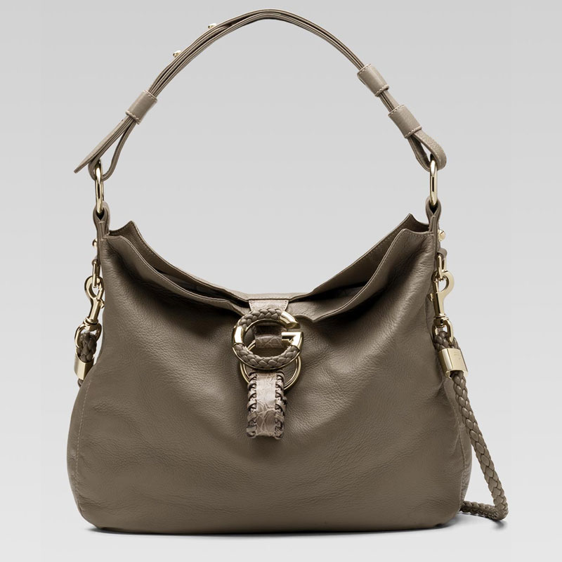 'G wave' medium shoulder bag with hand stitching a