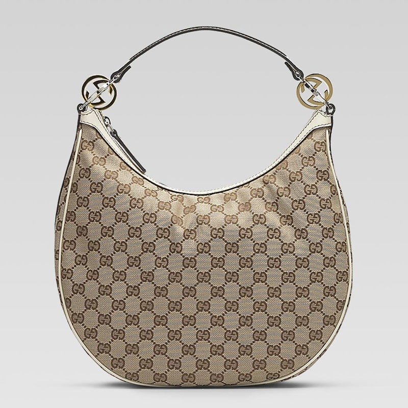 'GG twins' medium hobo with interlocking G ornamen