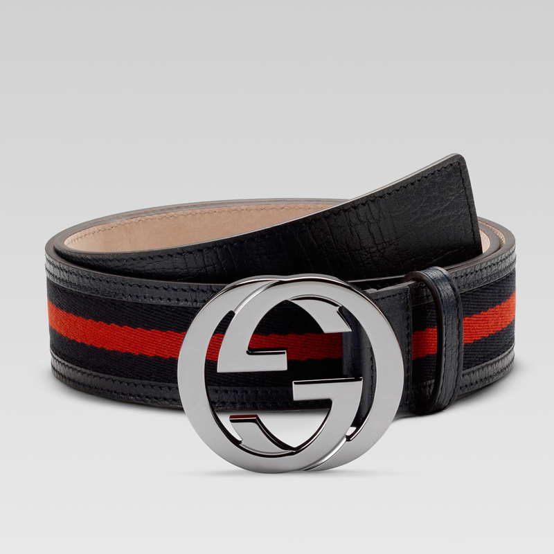 belt with interlocking G buckle