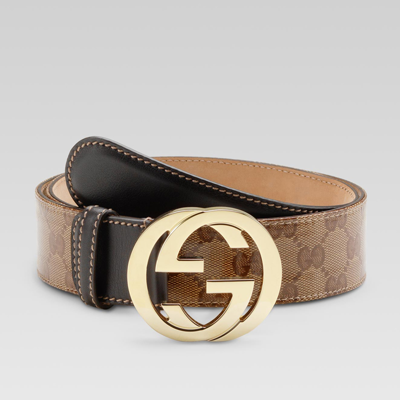 belt with interlocking G buckle