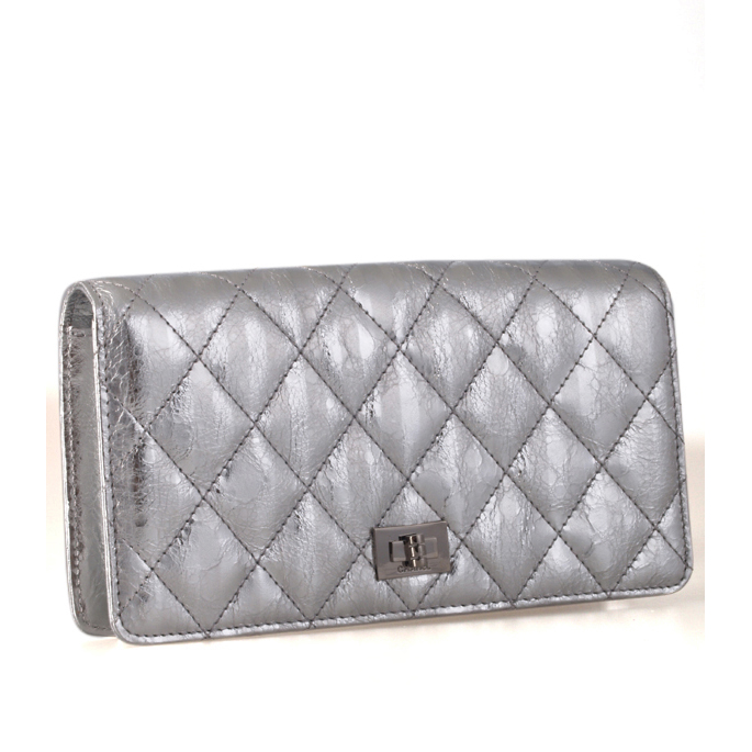 Chanel Crackled Metalized Calfskin Wallet