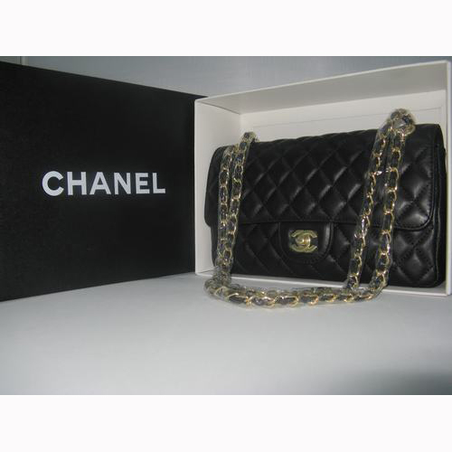 Chanel Black color with Gold chain