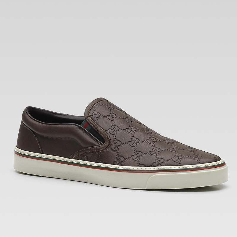 slip-on sneakers with signature web