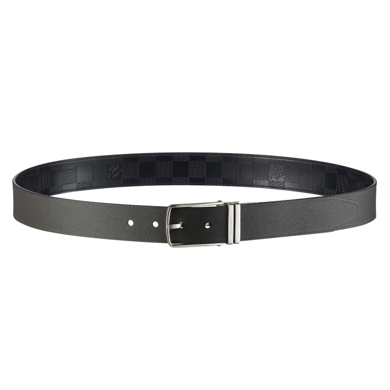 BOSTON GLAZED CALF LEATHER REVERSIBLE BELT